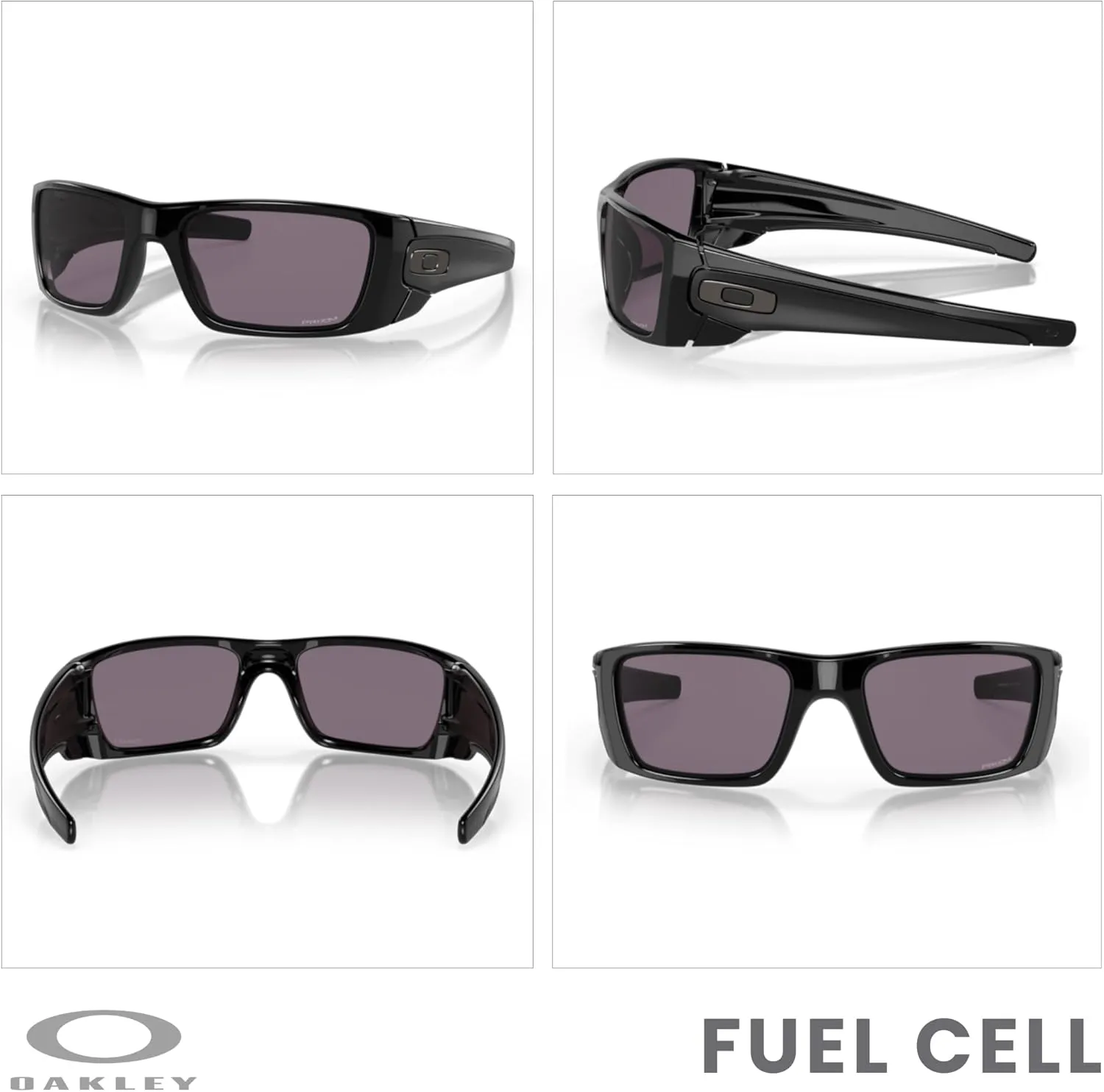 Oakley Fuel Cell OO9096 Rectangular Sunglasses For Men   BUNDLE Leash   BUNDLE with Designer iWear Eyewear Kit