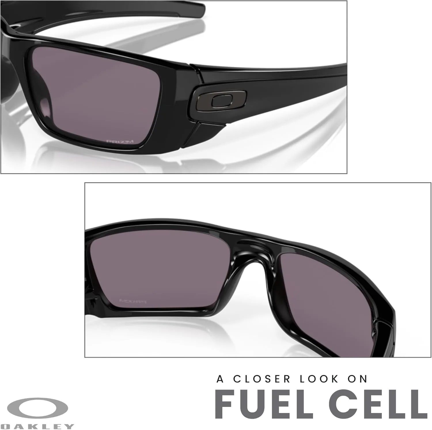 Oakley Fuel Cell OO9096 Rectangular Sunglasses For Men   BUNDLE Leash   BUNDLE with Designer iWear Eyewear Kit