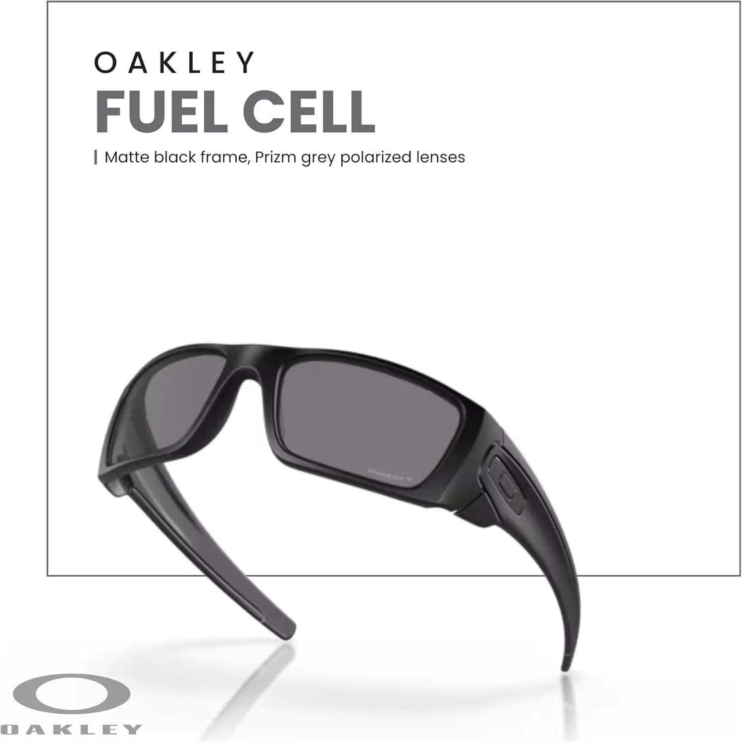Oakley Fuel Cell OO9096 Rectangular Sunglasses For Men   BUNDLE Leash   BUNDLE with Designer iWear Eyewear Kit