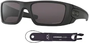 Oakley Fuel Cell OO9096 Rectangular Sunglasses For Men   BUNDLE Leash   BUNDLE with Designer iWear Eyewear Kit