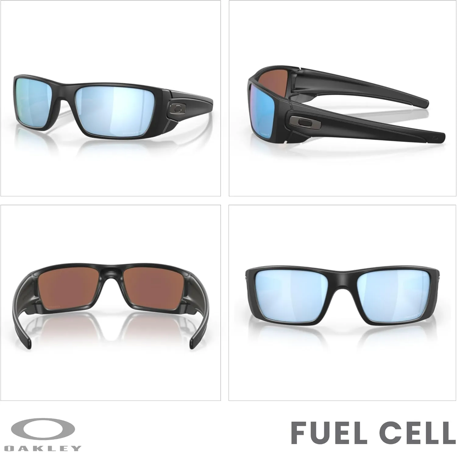 Oakley Fuel Cell OO9096 Rectangular Sunglasses For Men   BUNDLE Leash   BUNDLE with Designer iWear Eyewear Kit