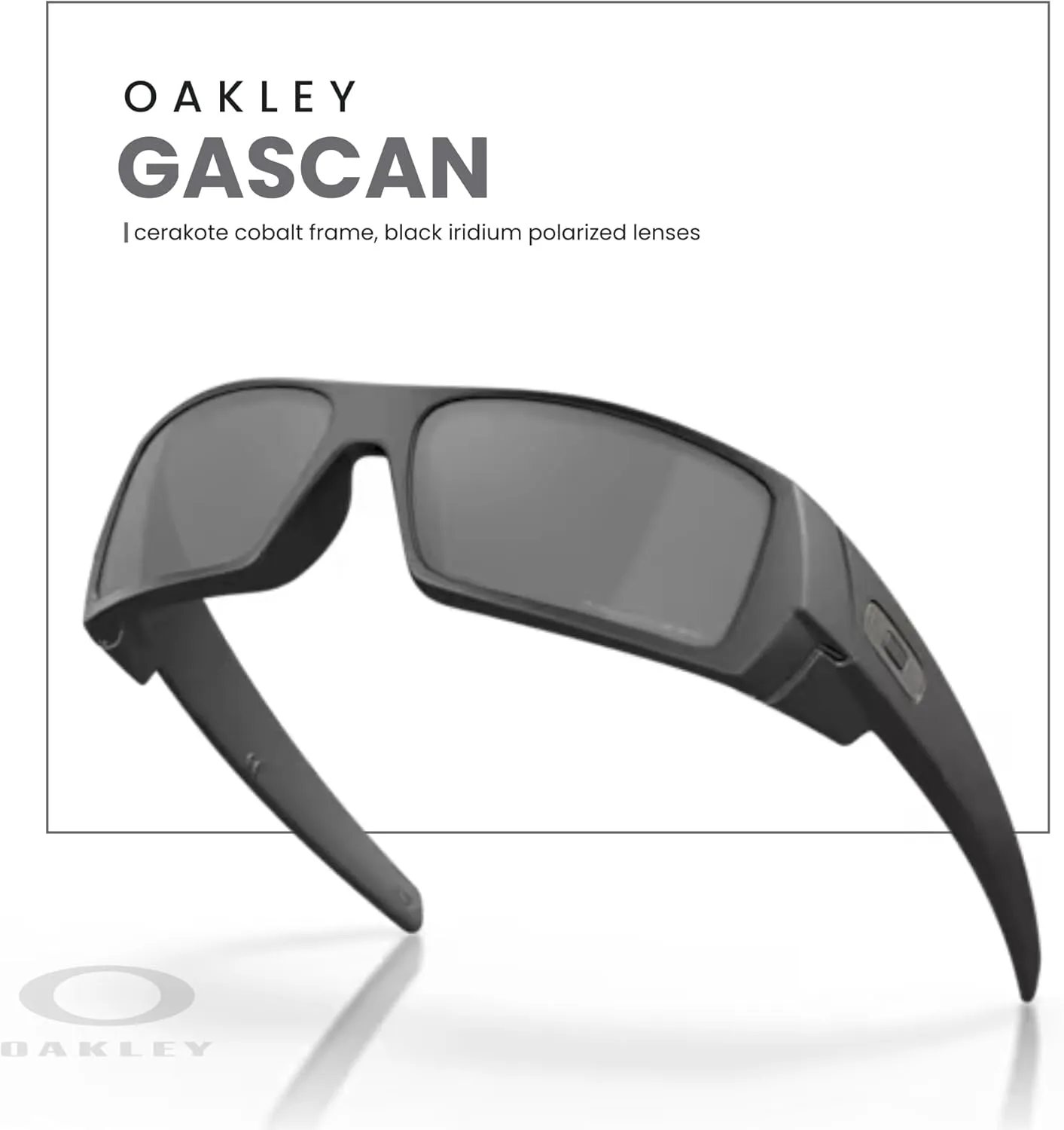 Oakley Gascan OO9014 Rectangular Sunglasses For Men   BUNDLE Leash   BUNDLE with Designer iWear Care Kit