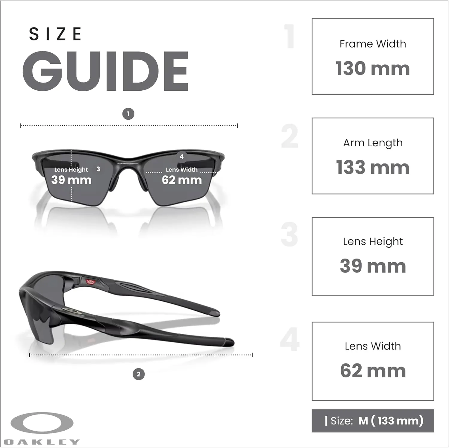 Oakley Half Jacket 2.0 XL OO9154 Rectangular Sunglasses For Men   BUNDLE Leash   Designer iWear Care Kit