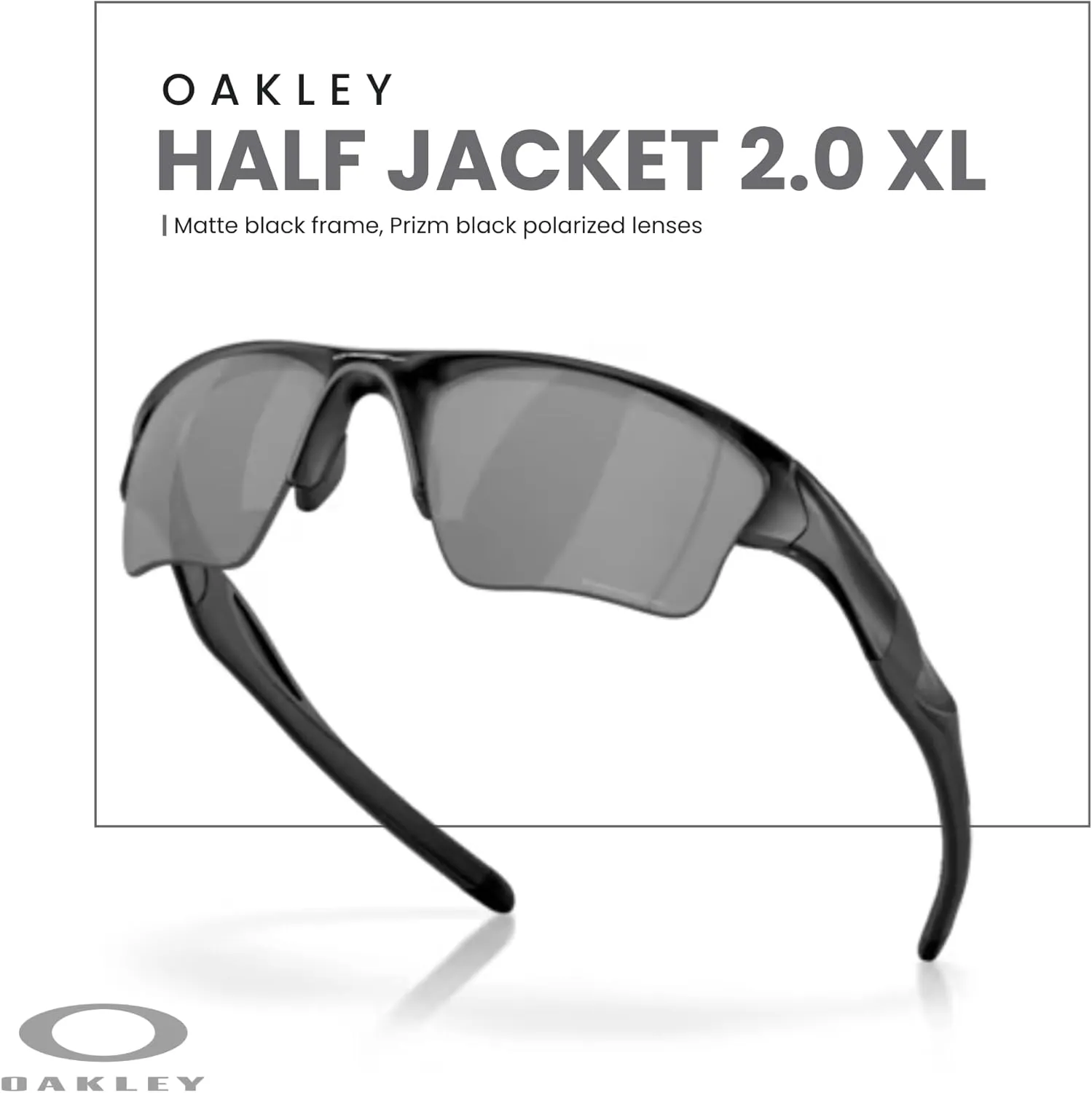 Oakley Half Jacket 2.0 XL OO9154 Rectangular Sunglasses For Men   BUNDLE Leash   Designer iWear Care Kit