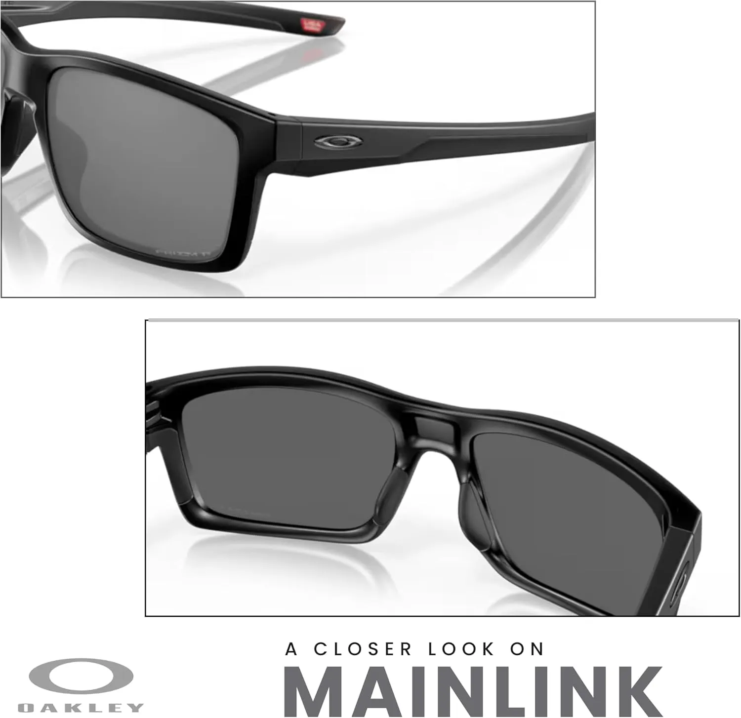 Oakley Mainlink OO9264 Rectangle Sunglasses for Men   BUNDLE Accessory Leash   Designer iWear Kit