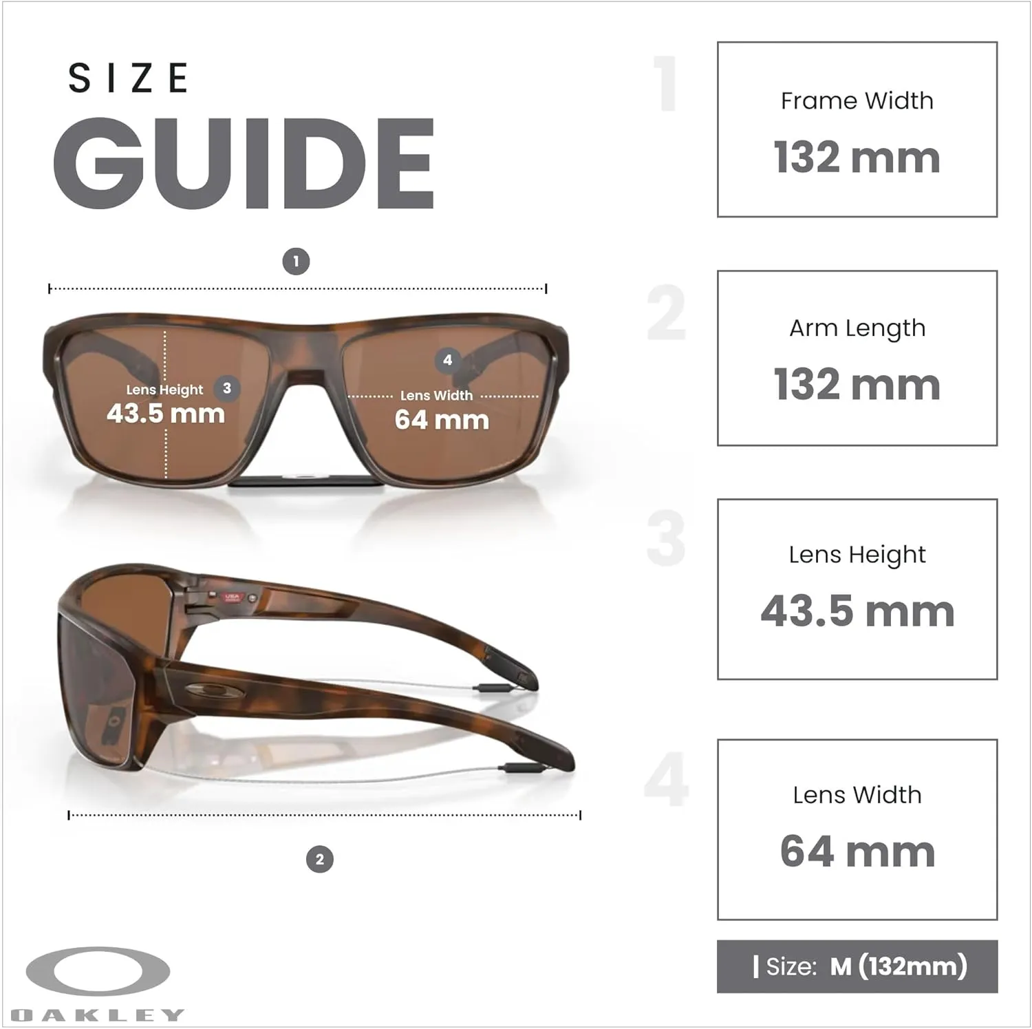 Oakley Split Shot OO9416 Rectangular Sunglasses for Men   BUNDLE Leash   BUNDLE with Designer iWear Eyewear Kit