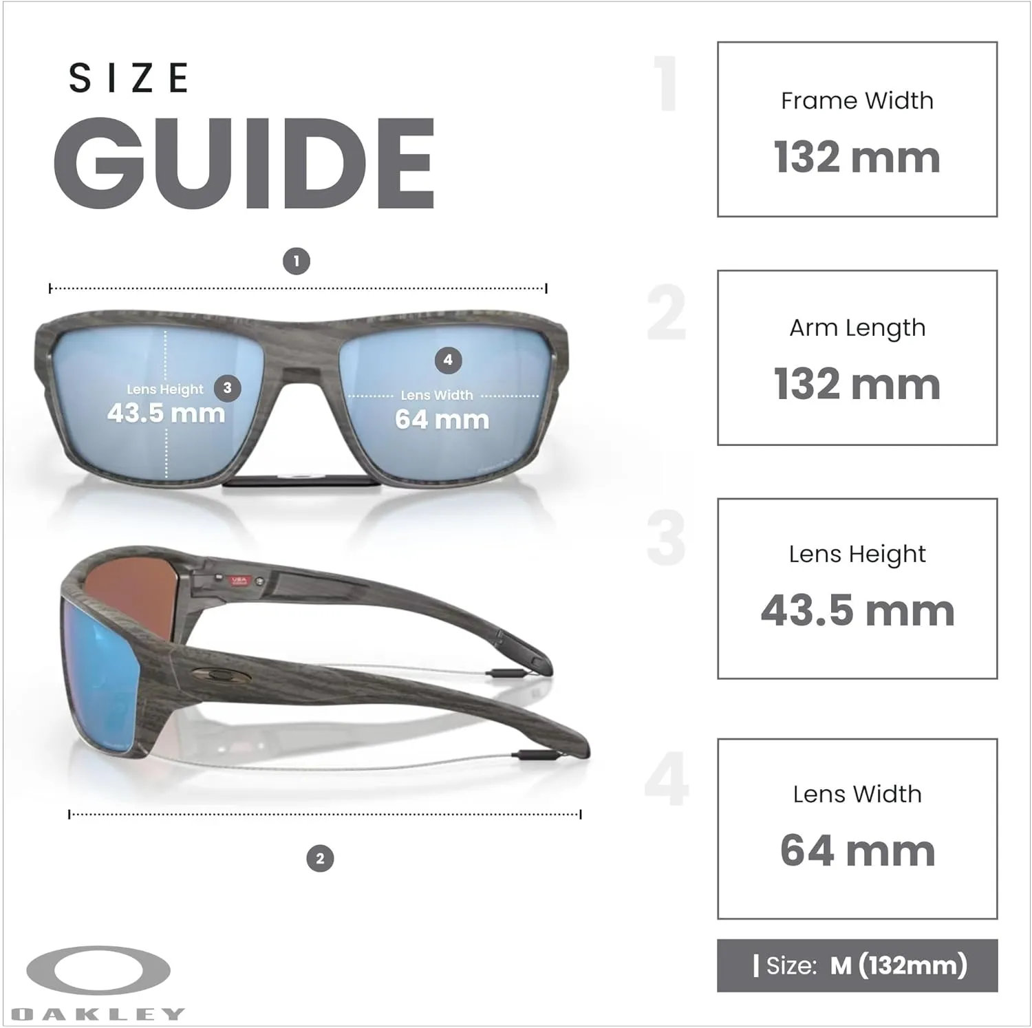 Oakley Split Shot OO9416 Rectangular Sunglasses for Men   BUNDLE Leash   BUNDLE with Designer iWear Eyewear Kit