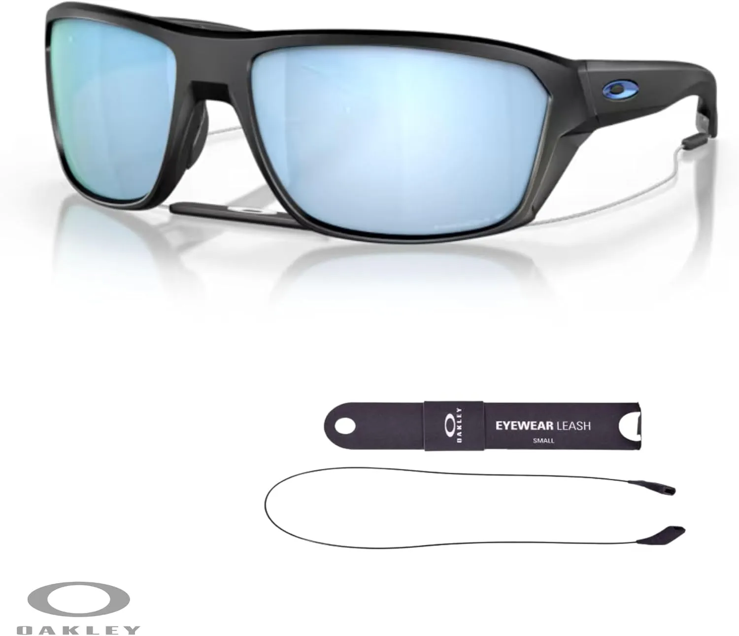 Oakley Split Shot OO9416 Rectangular Sunglasses for Men   BUNDLE Leash   BUNDLE with Designer iWear Eyewear Kit