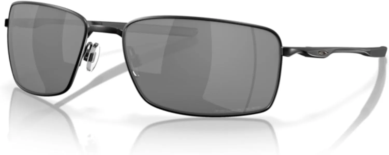 Oakley Square Wire OO4075 Rectangular Sunglasses For Men   BUNDLE Leash   Designer iWear Care Kit