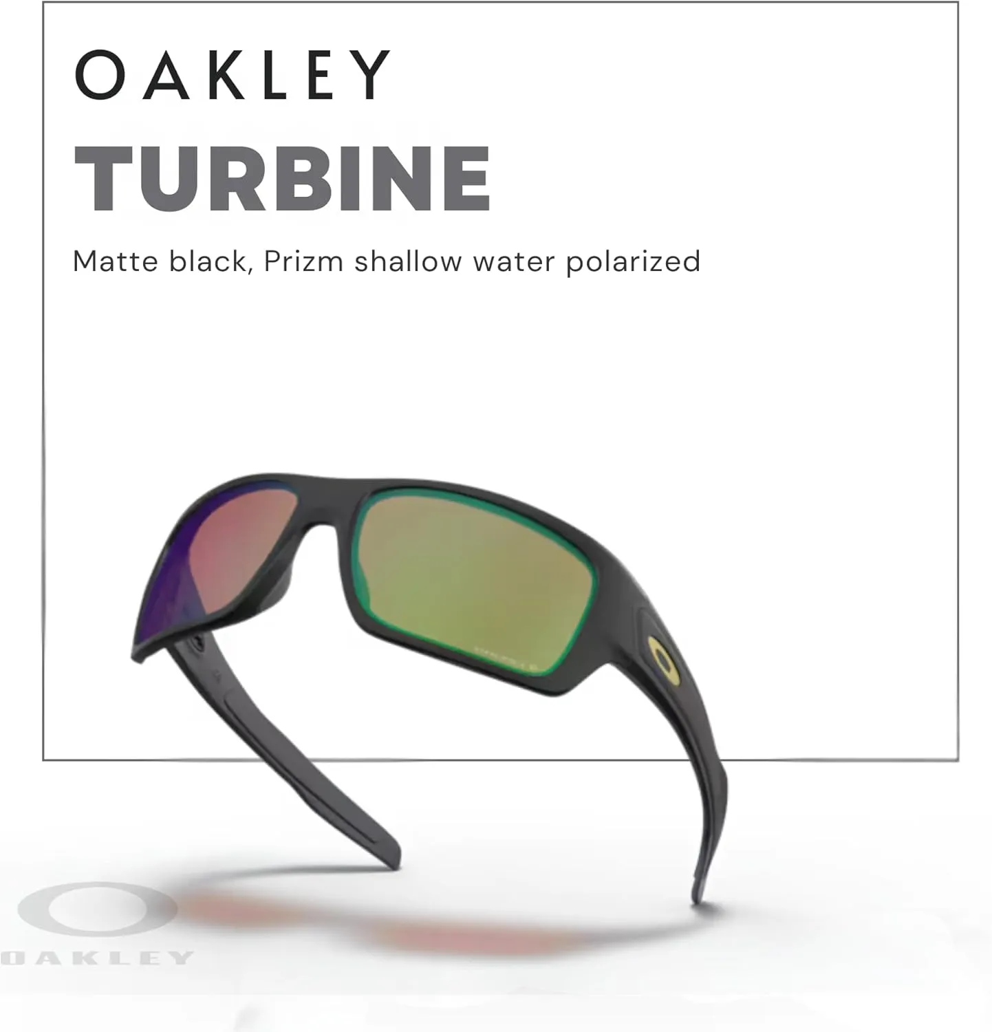 Oakley Turbine OO9263 Rectangular Sunglasses For Men  BUNDLE Leash   BUNDLE with Designer iWear Eyewear Kit