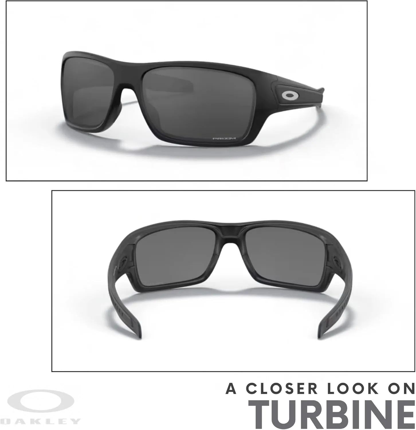 Oakley Turbine OO9263 Rectangular Sunglasses For Men  BUNDLE Leash   BUNDLE with Designer iWear Eyewear Kit