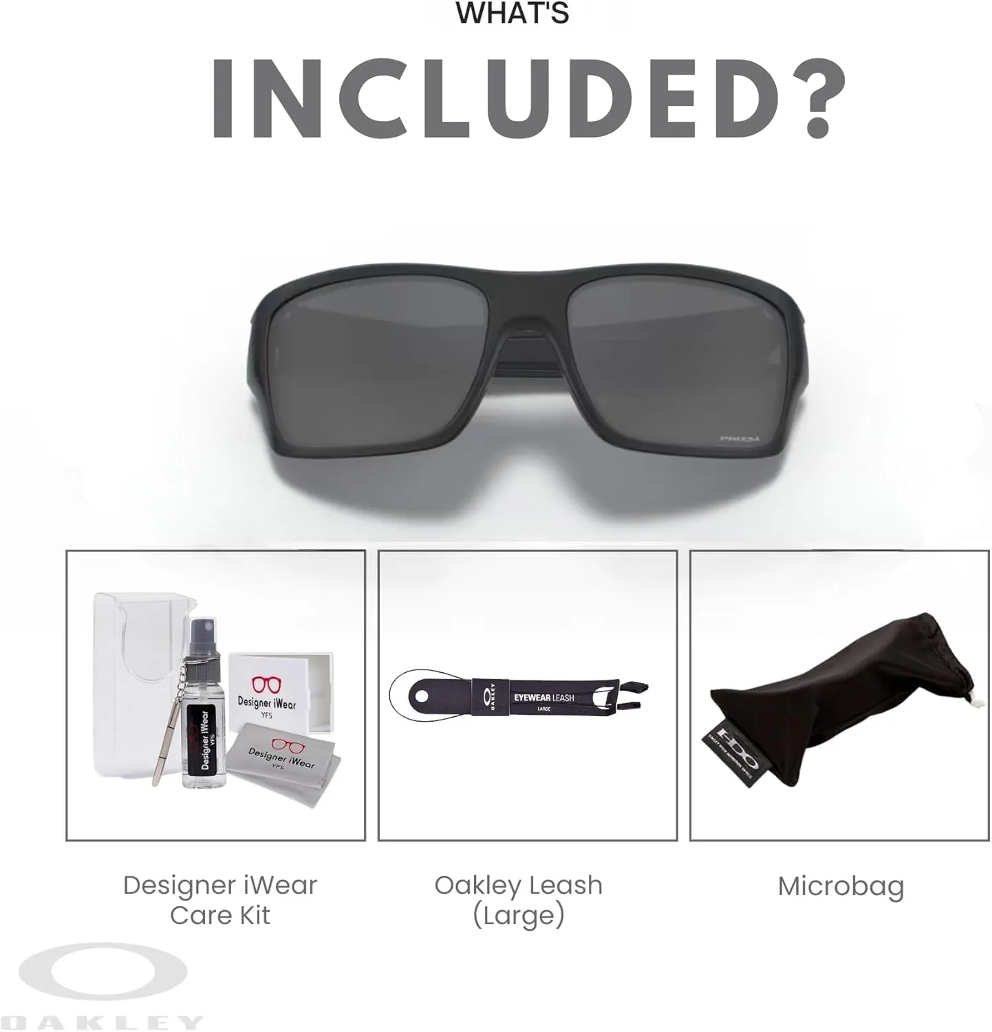 Oakley Turbine OO9263 Rectangular Sunglasses For Men  BUNDLE Leash   BUNDLE with Designer iWear Eyewear Kit