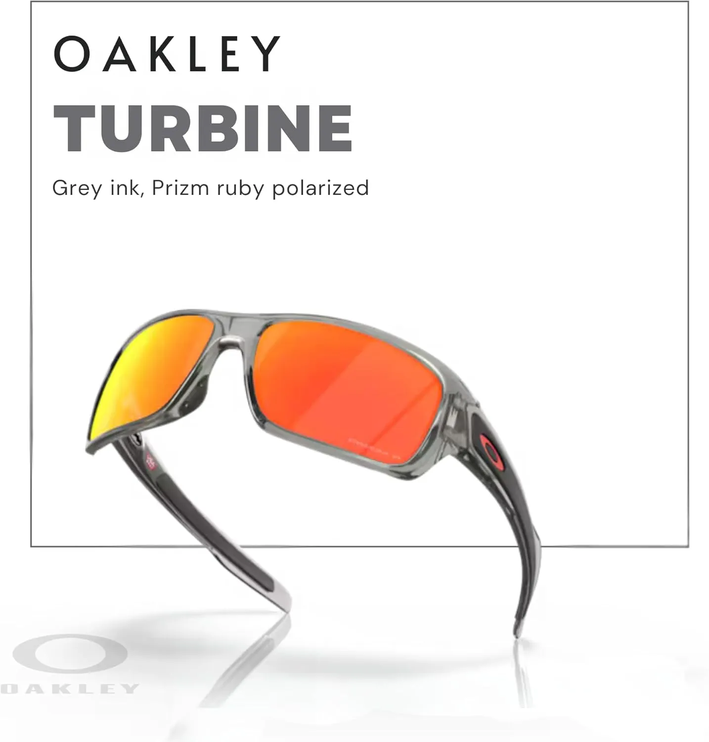 Oakley Turbine OO9263 Rectangular Sunglasses For Men  BUNDLE Leash   BUNDLE with Designer iWear Eyewear Kit
