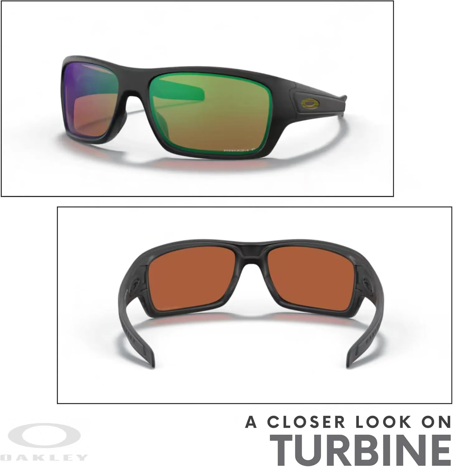 Oakley Turbine OO9263 Rectangular Sunglasses For Men  BUNDLE Leash   BUNDLE with Designer iWear Eyewear Kit