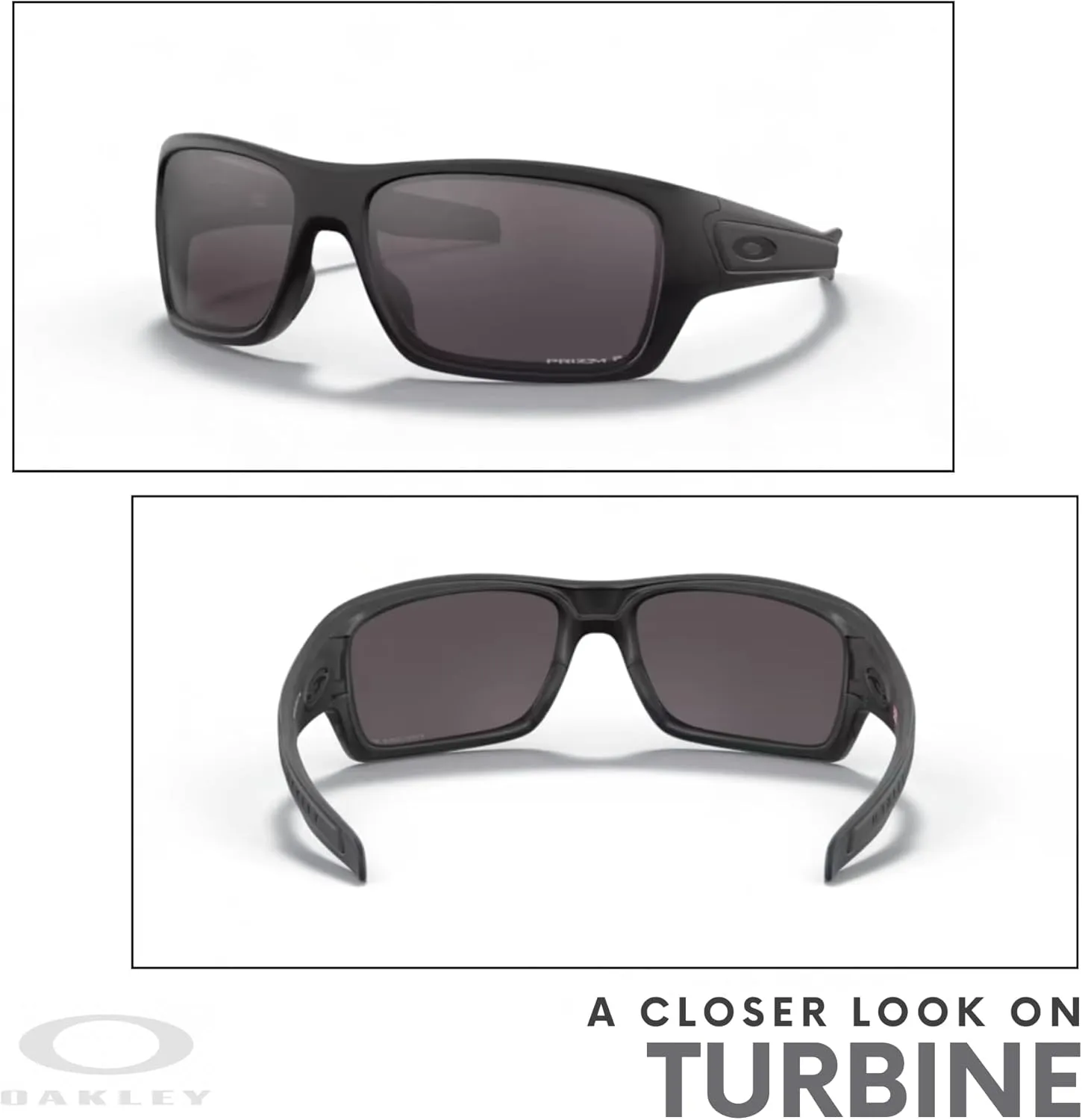 Oakley Turbine OO9263 Rectangular Sunglasses For Men  BUNDLE Leash   BUNDLE with Designer iWear Eyewear Kit