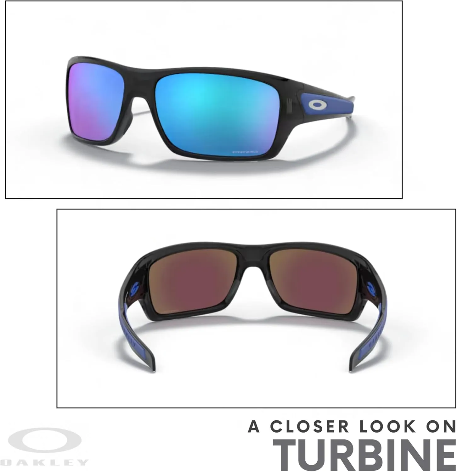 Oakley Turbine OO9263 Rectangular Sunglasses For Men  BUNDLE Leash   BUNDLE with Designer iWear Eyewear Kit
