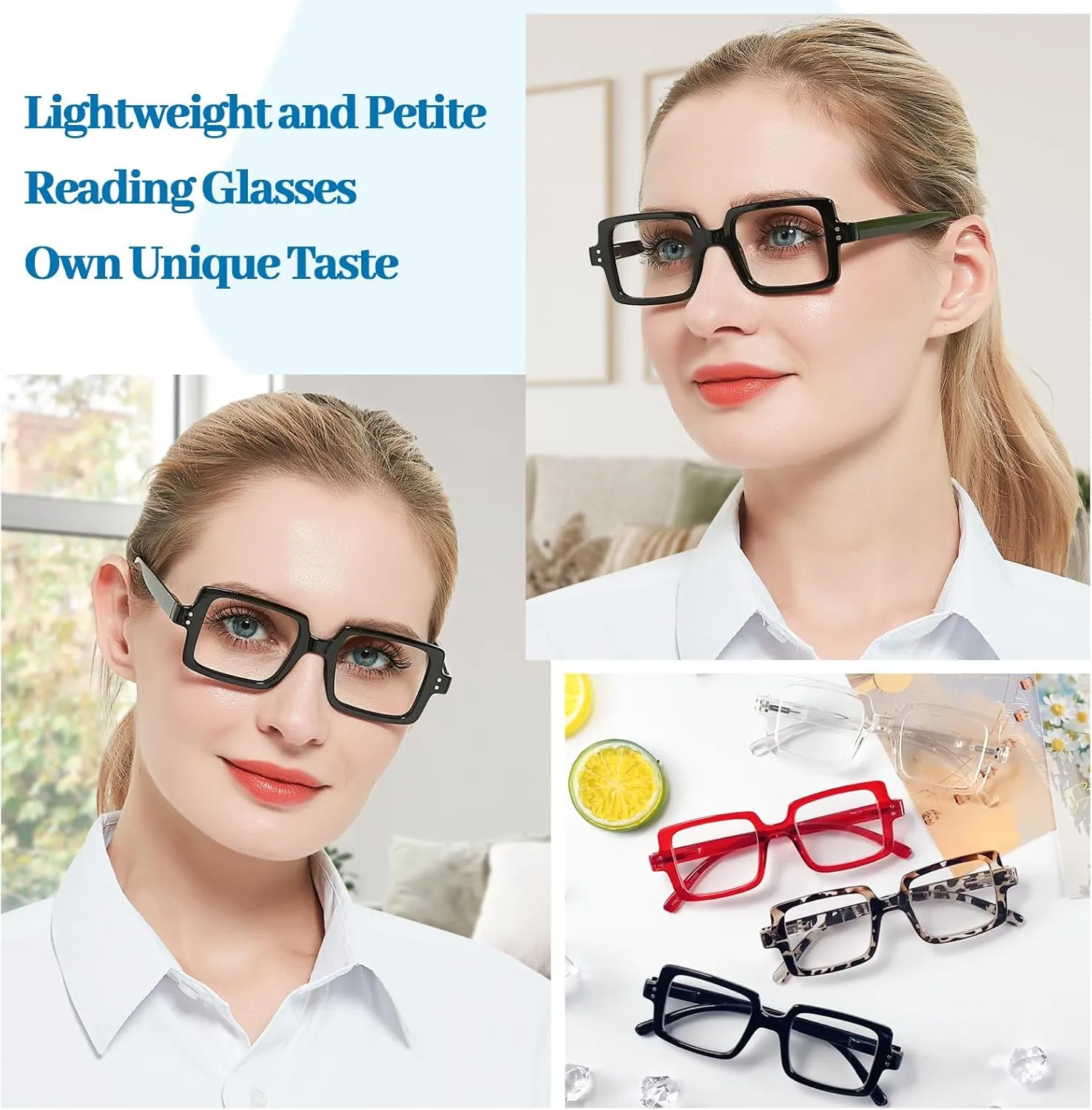 OCCI CHIARI Reading Glasses 1.0 Women's reader Designer Eyeglasses 100(1.0 1.25 1.5 1.75 2.0 2.25 2.5 2.75 3.0 3.5 4.0 5.0 6.0)