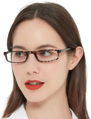 OCCI CHIARI Womens Reading Glasses TR90 Reader For Men 1.0 1.25 1.5 1.75 2.0 2.25 2.5 2.75 3.0 3.5 4.0 5.0 6.0 (Tortoise,100)