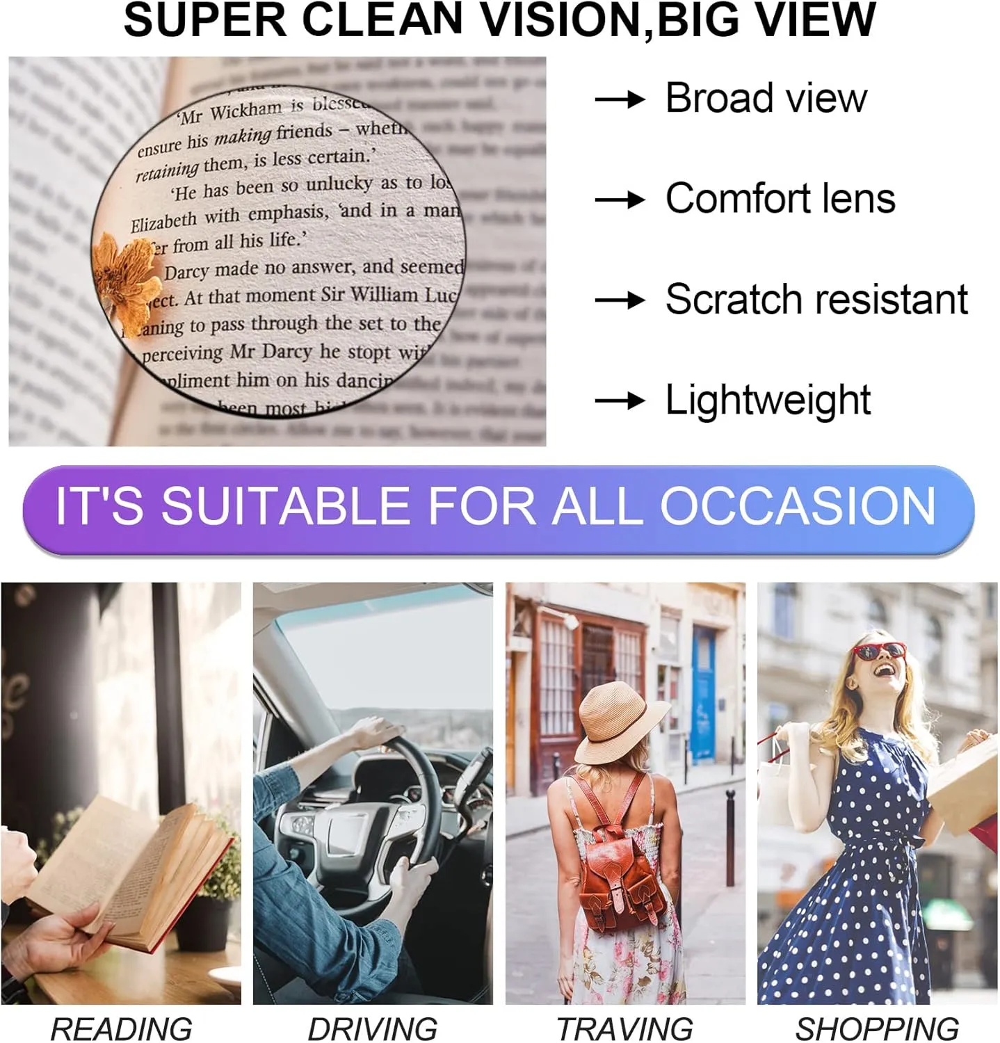 OCCI CHIARI Womens Reading Glasses TR90 Reader For Men 1.0 1.25 1.5 1.75 2.0 2.25 2.5 2.75 3.0 3.5 4.0 5.0 6.0 (Tortoise,100)