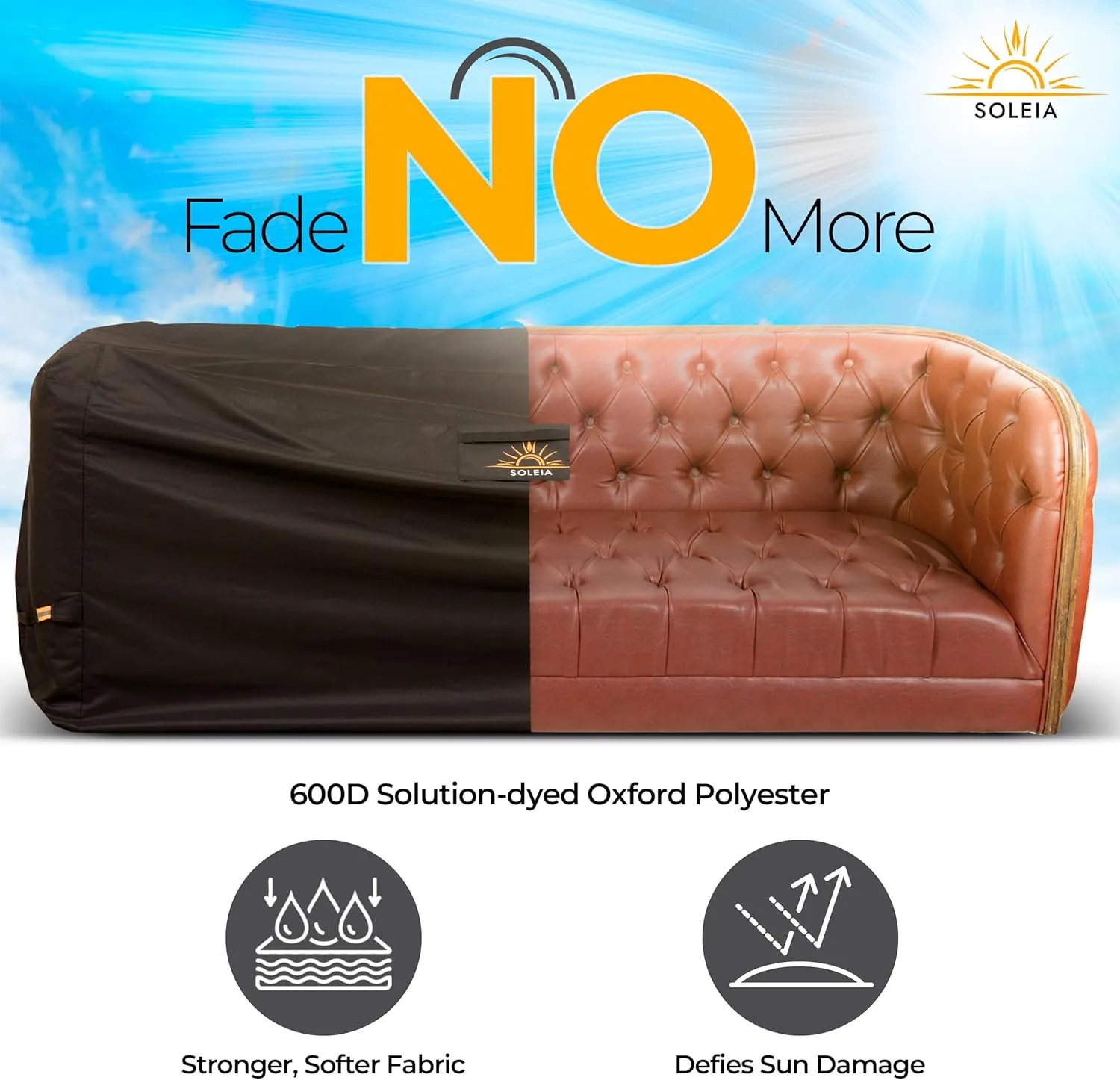 Outdoor Bar Cover Patio Furniture Covers - Strong Rip Resistant UV Protected Waterproof 600D Oxford Fabric - Brand Name Level of Quality, Value Priced Product (Black, Rectangular - 112x75x30 Inches)
