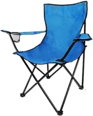 Outdoor Camp Chairs, Folding Padded Deck Chair Backchair Beach Chair Fishing Chair Portable Lounge Chair Outdoor Armchair with Cup Holder Lawn Chairs Adults(E)