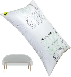 Patio Furniture Cover Air Bag, Rectangle Patio Table Cover Airbag Inflatable Air Pillow Woven Bag Anti-Collision Outdoor Furniture Cover Support Prevents Leaves Water and Snow Pooling (White, 87x39in)