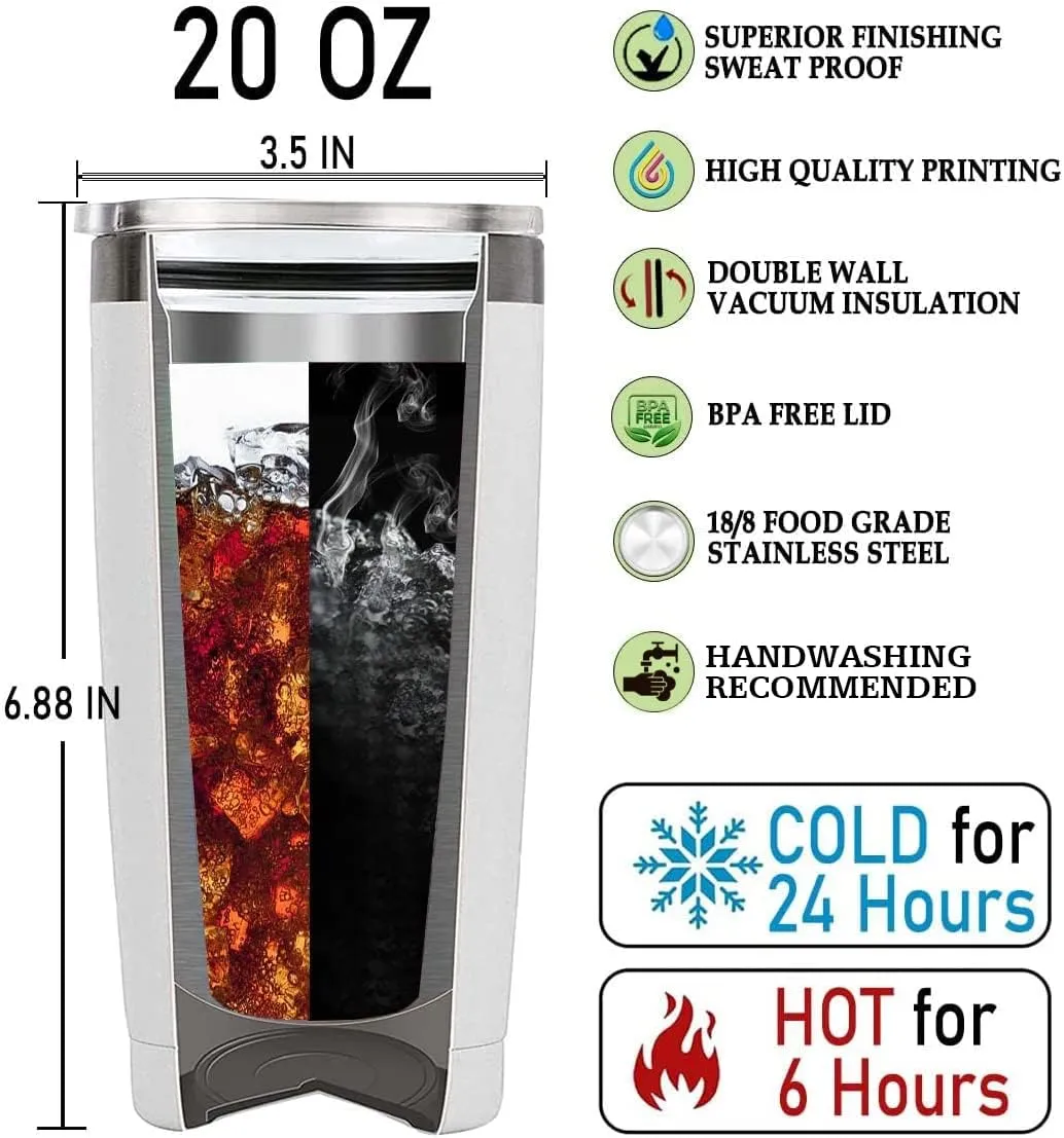 Personalized Dragon Tumbler Gifts for Women Insulated Stainless Steel 20oz With Lid Travel Cup Coffee Mug Water Bottle Gift for Dragons Lovers Her Girl Friends