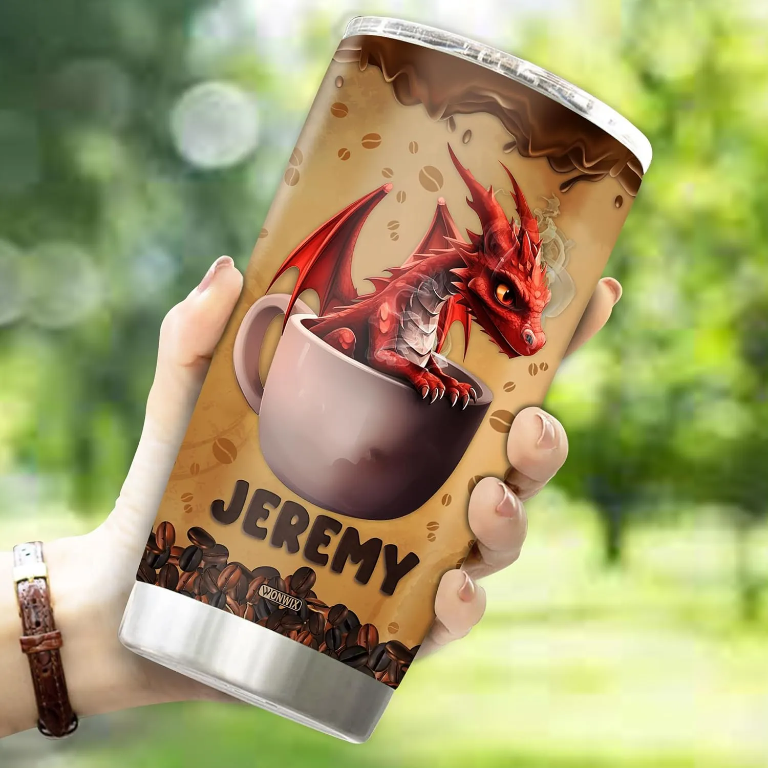 Personalized Dragon Tumbler Gifts for Women Insulated Stainless Steel 20oz With Lid Travel Cup Coffee Mug Water Bottle Gift for Dragons Lovers Her Girl Friends