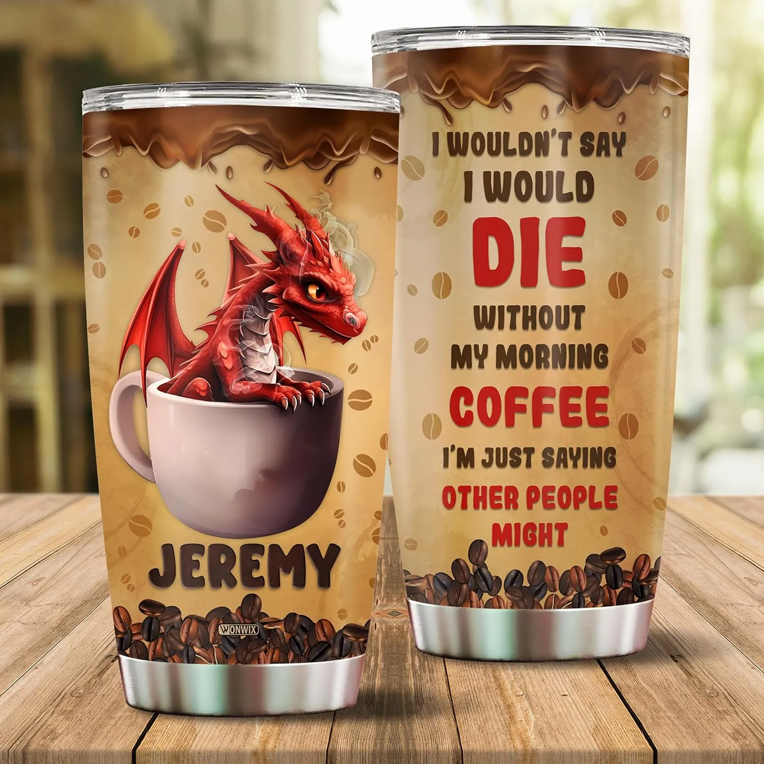 Personalized Dragon Tumbler Gifts for Women Insulated Stainless Steel 20oz With Lid Travel Cup Coffee Mug Water Bottle Gift for Dragons Lovers Her Girl Friends