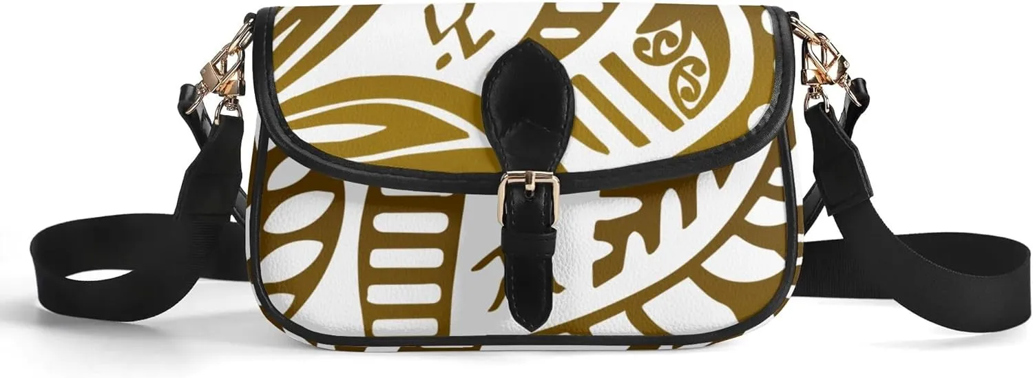 Polynesian Print Vintage Art Design Custom Women'S Crossbody Bag Small Square Bag Portable Fashion Women'S Bag