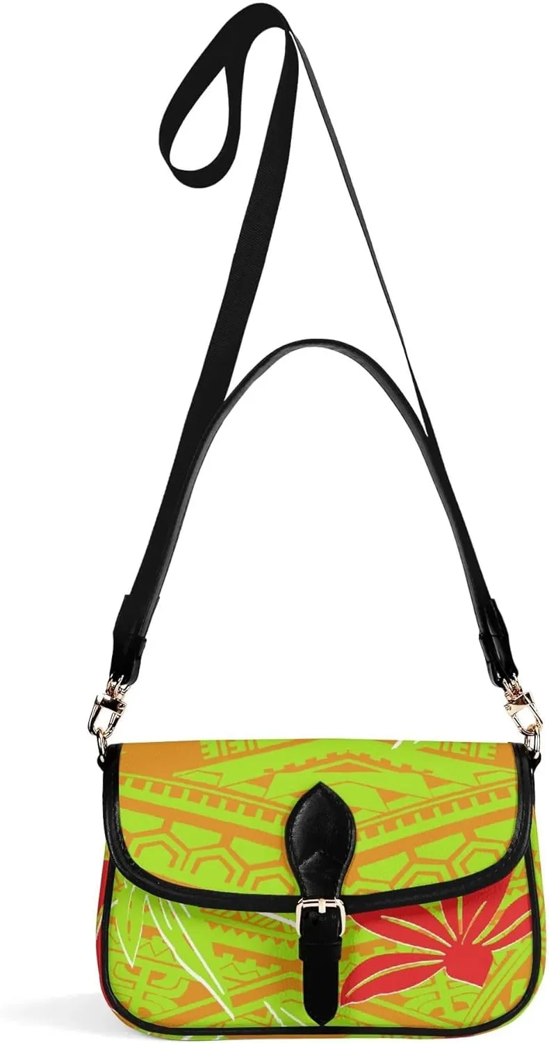 Polynesian Print Vintage Art Design Custom Women'S Crossbody Bag Small Square Bag Portable Fashion Women'S Bag