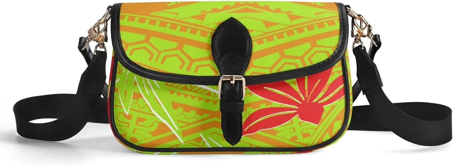 Polynesian Print Vintage Art Design Custom Women'S Crossbody Bag Small Square Bag Portable Fashion Women'S Bag