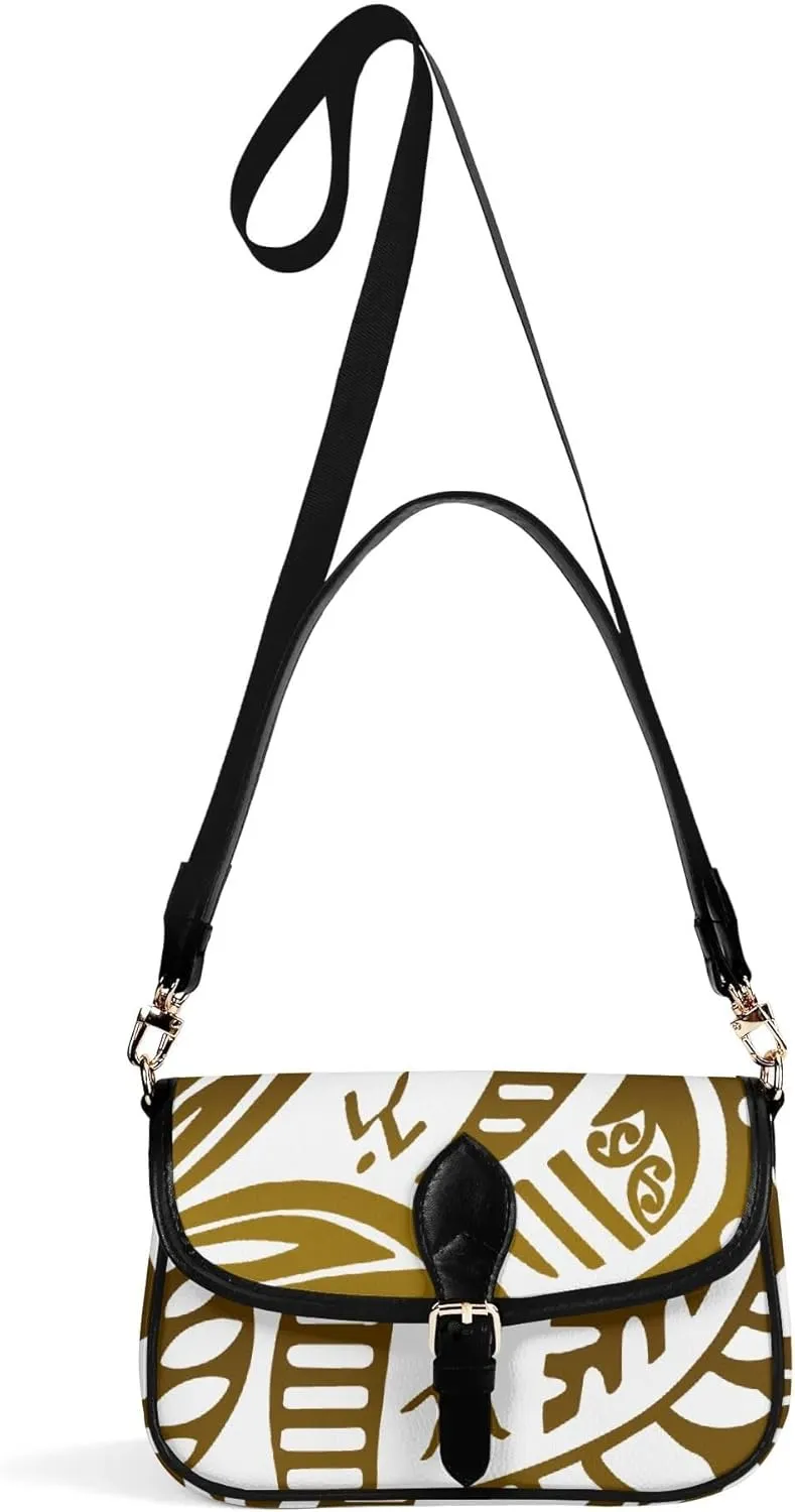 Polynesian Print Vintage Art Design Custom Women'S Crossbody Bag Small Square Bag Portable Fashion Women'S Bag