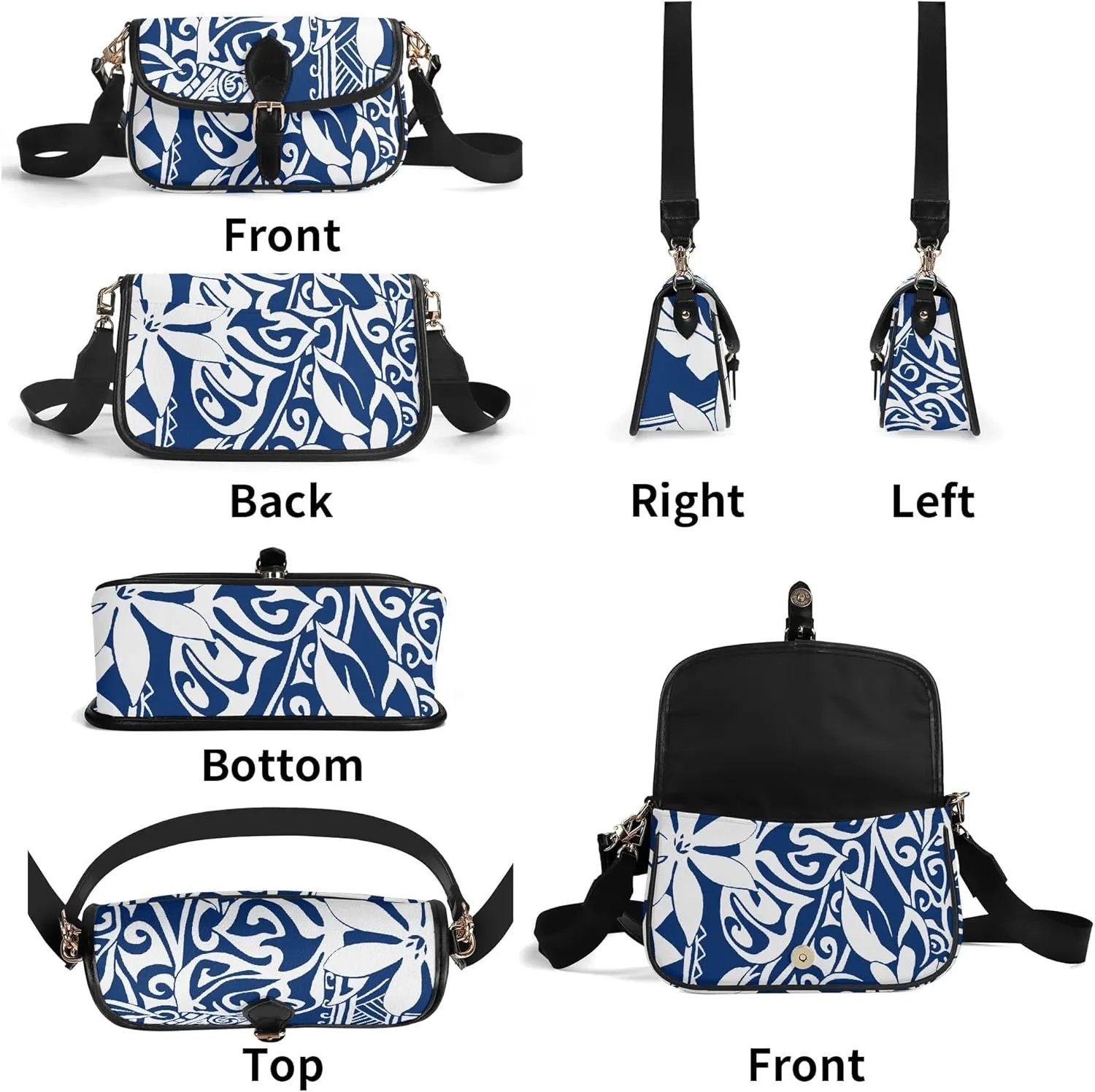 Polynesian Retro Art Women'S Crossbody Bag Portable Stylish Women'S Bag Samoan Print Custom Crossbody Bag Pattern