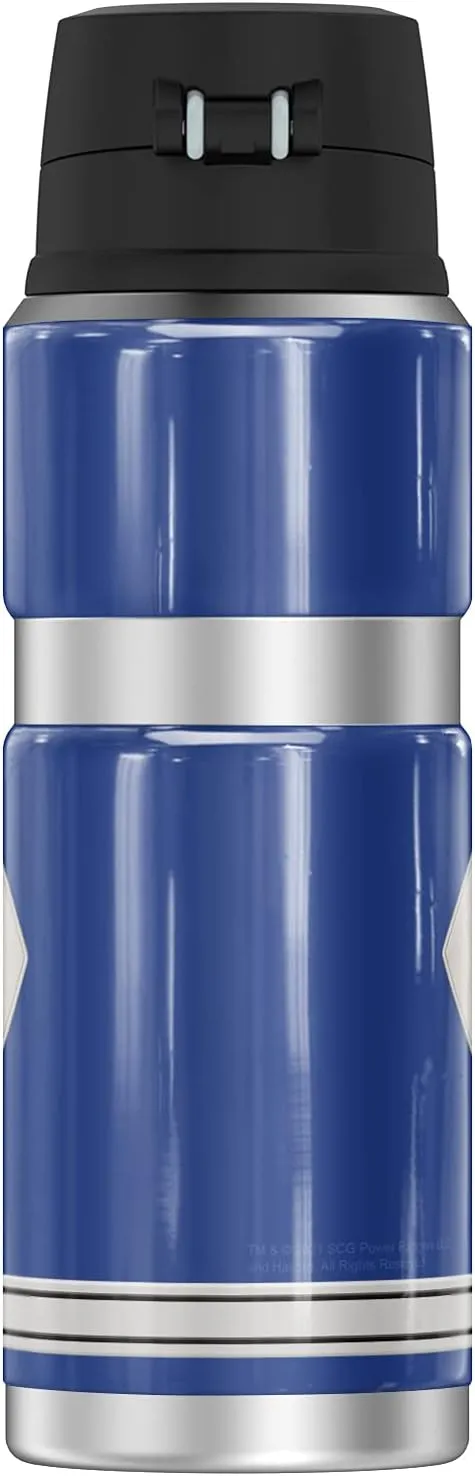 Power Rangers Blue Ranger Emblem THERMOS STAINLESS KING Stainless Steel Drink Bottle, Vacuum insulated & Double Wall, 24oz