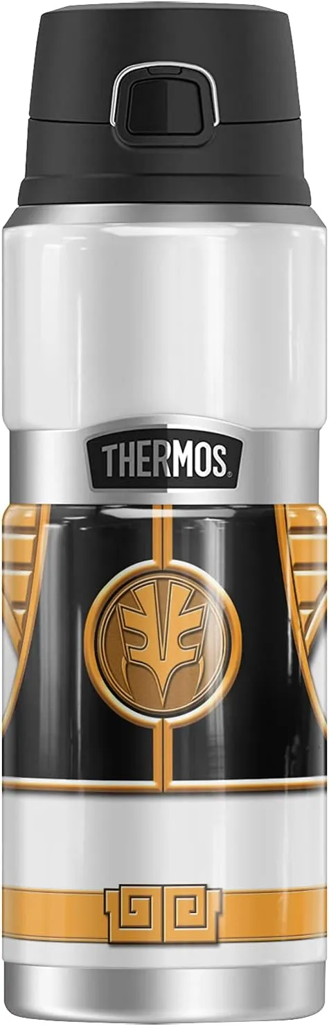 Power Rangers White Ranger THERMOS STAINLESS KING Stainless Steel Drink Bottle, Vacuum insulated & Double Wall, 24oz