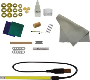 Premium Instrument Clinic Flute Pad Kit, with Head Cork, Leak Light, Pads Compatible with Gemeinhardt Open Hole Flutes