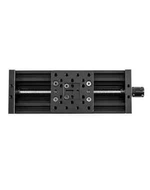 QWORK 4080U Z-axis Screw Slide Table Linear Actuator Kit, 7-7/8" High Precision Linear Module for Engraving Machines, Laser Printers, 3D Printer and DIY CNC Router Parts X Y Z Axis, 200mm Black