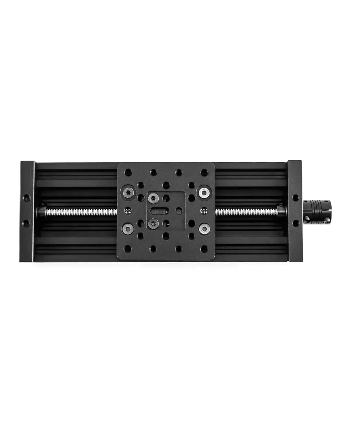 QWORK 4080U Z-axis Screw Slide Table Linear Actuator Kit, 7-7/8" High Precision Linear Module for Engraving Machines, Laser Printers, 3D Printer and DIY CNC Router Parts X Y Z Axis, 200mm Black