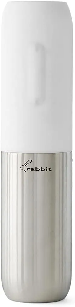 Rabbit Compact Electric Corkscrew Wine Bottle Opener (White), 10.75 inches
