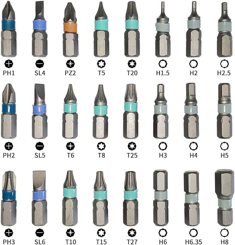 Ratchet Screwdriver Set 24 in 1 Precision Screwdriver Bit Screwdriver Sets With Case Duka Tools Ratchet Screwdriver with Detachable Handle for Watch Computer Electronics Father'screwdriver set (Black)