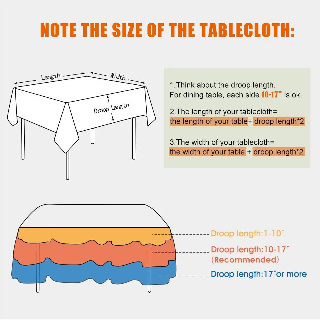 Rectangle Tablecloth Fuzzy Touch Linen Waterproof and Wrinkle Resistant Oblong Decorative Table Cloth for Dining Kitchen Party Buffet (Beige, 57x118 Inch)