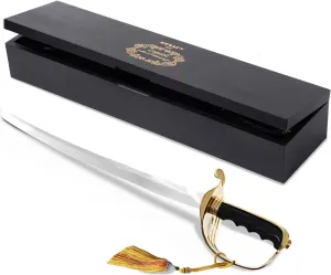 Resafy Champagne Saber For Champagne Sabrage Sparkling Wine Opener Champagne Knife Sword Champagne Sabre Opener With Gift Case for Wedding Party