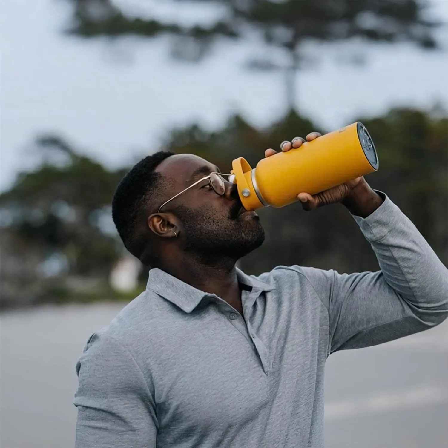 RTIC 32oz Outback Bottle, Insulated, Stainless Steel, Metal, Double Wall Vacuum-Insulation, Ceramic Lined, Leak-Proof Lid, BPA-Free Water Flask for Hiking, Running, Sports, Outdoor, Harvest