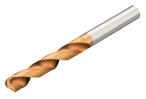 Sandvik Coromant CoroDrill Delta-C R840 Carbide Drill Bit, Jobber Length, Multilayer Finish, Round Shank, 140 Degree Point, 5.6mm Size, 44mm Cutting Length