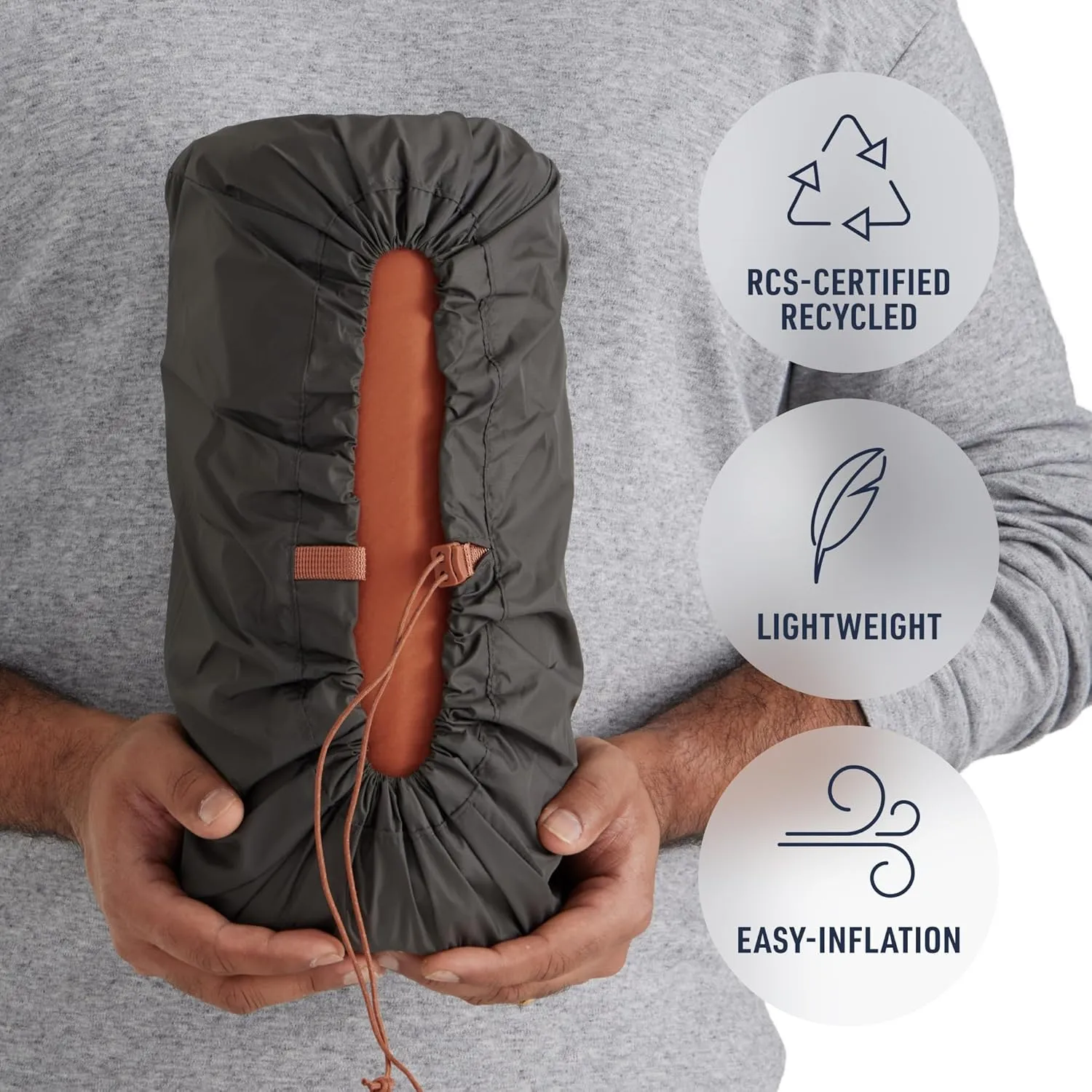 Sea to Summit Pursuit Self-Inflating Sleeping Mat for Camping and Backpacking, Rectangular - Regular (72 x 25 x 2 inches)
