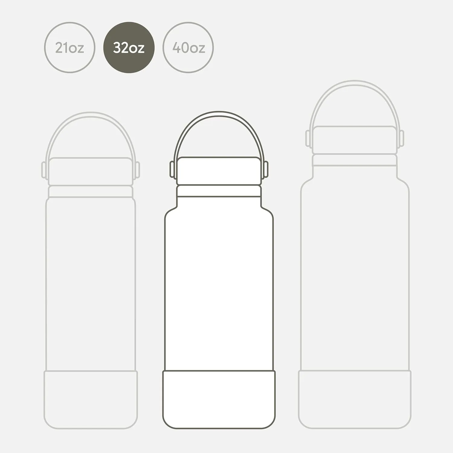 Seallama. Stainless Steel Wide Mouth Water Bottle - 2 Lids (Flex Straw Lid) and Double-Wall Vacuum Insulation - Leak Proof, BPA-Free, for Travel, Sports, School, and Car (Forest Green, 32 oz)