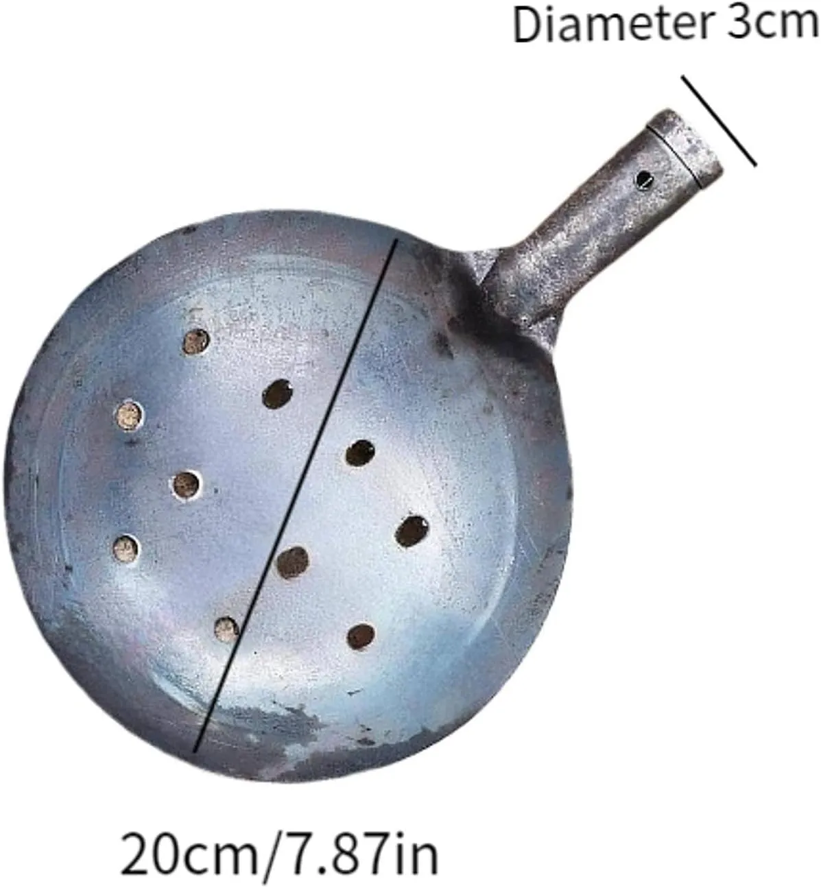 Septic Tank Tool Sewer Drainage Leakage Spoon Cleaning Shovels Multifunction Mud Scoop, 20cm with Hole