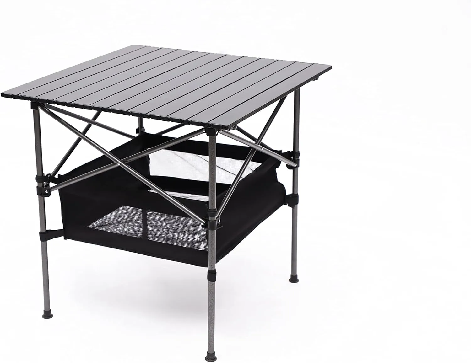 Set of 3, Folding Outdoor Camping Table and Chairs Set for Indoor, Outdoor Camping, Picnics, Beach,Backyard, BBQ, Party, Patio 27.56" L*27.56" W*27.56" H Black/Blue