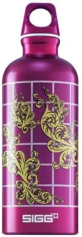 Sigg Lifestyle Loop Top Water Bottle (0.6-Liters, Ornament, Red)